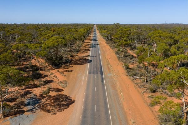 Eyre Highway in Australië - Credits Shutterstock
