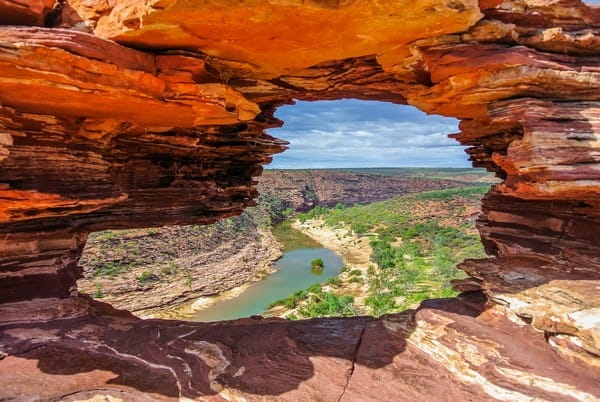 View,Of,Murchison,River,From,Nature's,Window,,Kalbarri,National,Park,