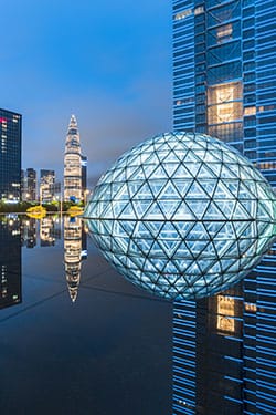 Futuristische Chinese stad Shenzhen